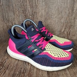 Adidas Ultraboost 2.0 Women’s Size 7.5 Night Navy Pink Athletic Running Shoes